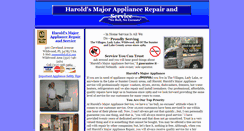 Desktop Screenshot of haroldsappliance.com